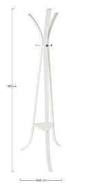 Bizzotto BIZZOTTO wieszak stojący TRIOMPHE biały