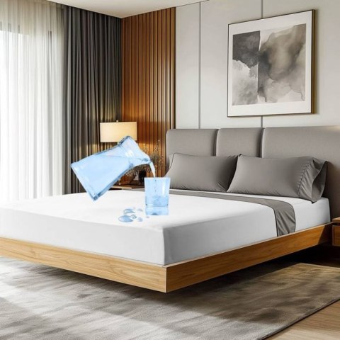 Frankhauer Frankhauer Prześcieradło wodoodporne Marko z gumką białe