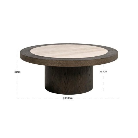 Richmond Interiors RICHMOND stolik kawowy NANDO brązowy Richmond Interiors RICHMOND stolik kawowy NANDO brązowy