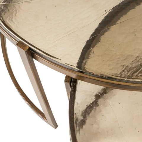 Richmond Interiors RICHMOND zestaw stolików kawowych CLEO złoty Richmond Interiors RICHMOND zestaw stolików kawowych CLEO złoty