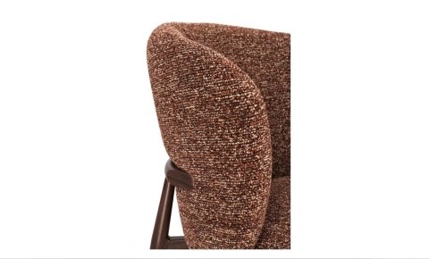 Bizzotto BIZZOTTO krzesło AMALIA brązowe / czerwone