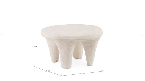 Bizzotto BIZZOTTO stolik kawowy ALBIN 66x60 beżowy