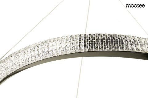 Moosee MOOSEE lampa wisząca ANILLO 80 czarna