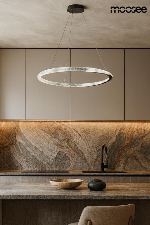 Moosee MOOSEE lampa wisząca ANILLO 80 czarna