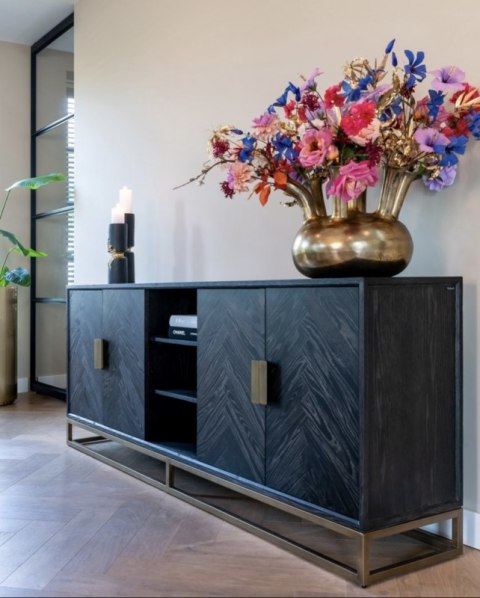 Richmond Interiors RICHMOND komoda BLACKBONE BRASS