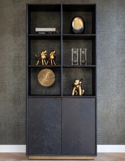 Richmond Interiors RICHMOND regał BLACKBONE BRASS