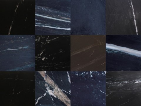 Richmond Interiors RICHMOND stół jadalniany IRONVILLE 140 - marmur, metal, MDF, sklejka brzozowa