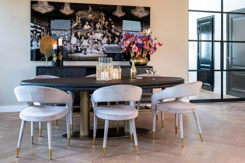 Richmond Interiors RICHMOND stół jadalniany MACARON 235 - owalny blat