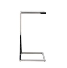 Richmond Interiors RICHMOND stolik PARAMOUNT - szkło, stal polerowana