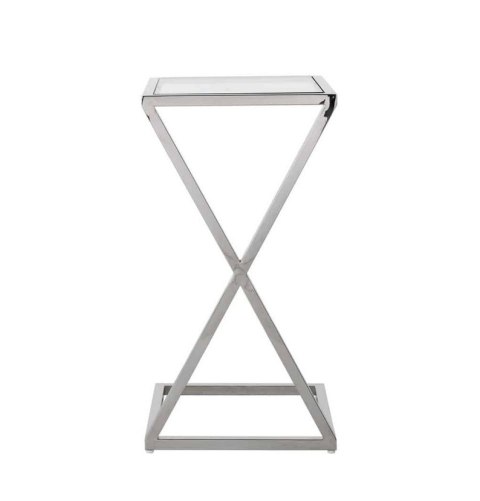 Richmond Interiors RICHMOND stolik PARAMOUNT - szkło, stal polerowana