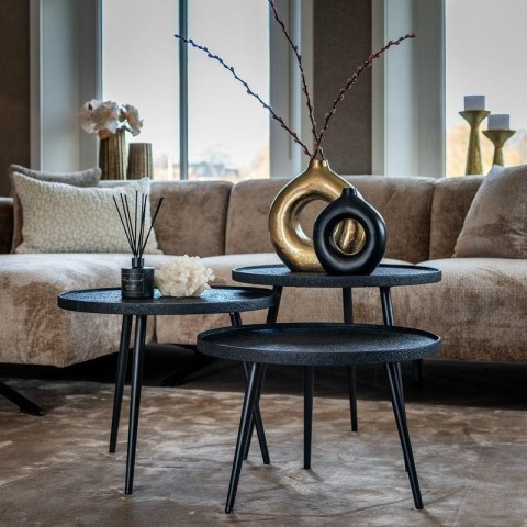 Richmond Interiors RICHMOND zestaw stolików OXFORD czarny