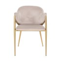 Richmond Interiors RICHMOND krzesło GWEN beżowe - trudnopalne