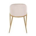 Richmond Interiors RICHMOND krzesło GWEN beżowe - trudnopalne