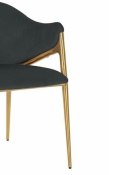 Richmond Interiors RICHMOND krzesło GWEN czarne - trudnopalne