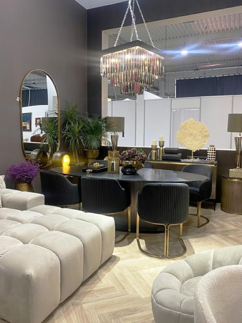 Richmond Interiors RICHMOND krzesło HADLEY czarne - trudnopalne