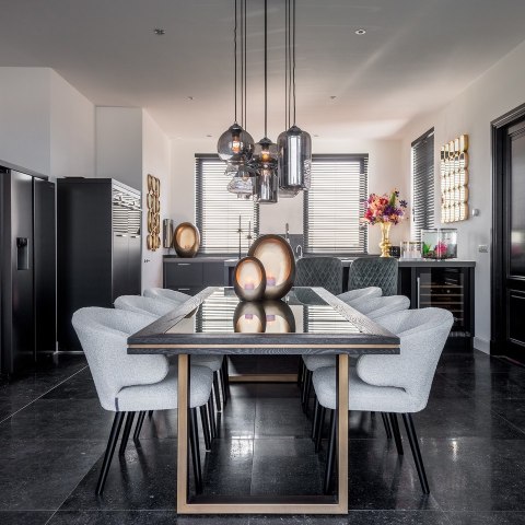 Richmond Interiors RICHMOND krzesło INDIGO BOUCLE