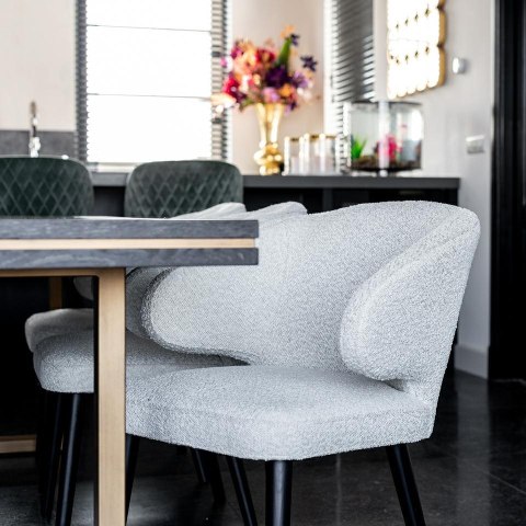 Richmond Interiors RICHMOND krzesło INDIGO BOUCLE