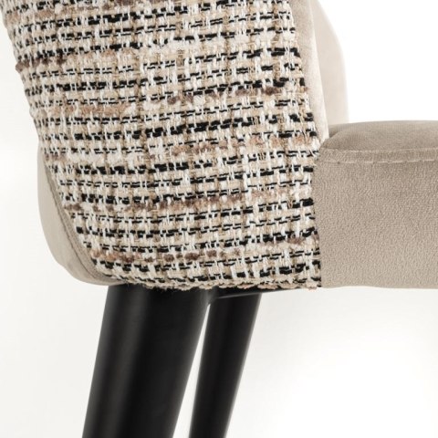 Richmond Interiors RICHMOND krzesło TABITHA beżowe - trudnopalne