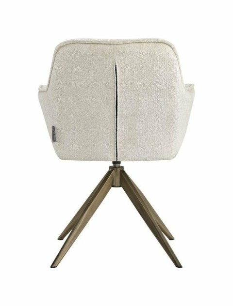 Richmond Interiors RICHMOND krzesło obrotowe ALINE białe - trudnopalne