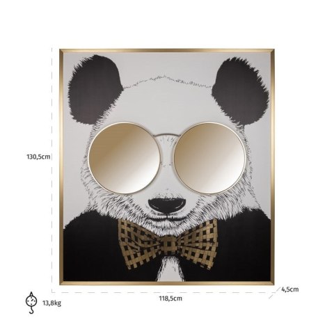Richmond Interiors RICHMOND obraz SHINY PANDA 130x118cm