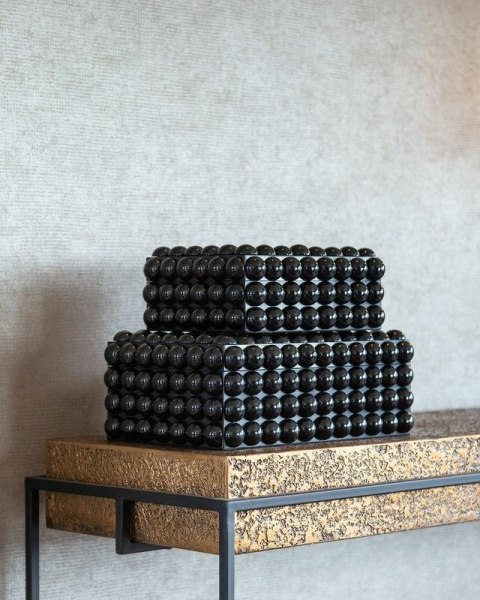 Richmond Interiors RICHMOND pojemnik na biżuterię BATOOL S czarny