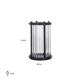 Richmond Interiors RICHMOND świecznik FAEY czarny