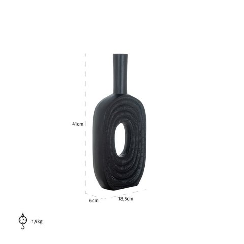 Richmond Interiors RICHMOND wazon EMAR L czarny