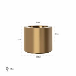 Richmond Interiors RICHMOND doniczka na kwiaty DONNA 60 złota