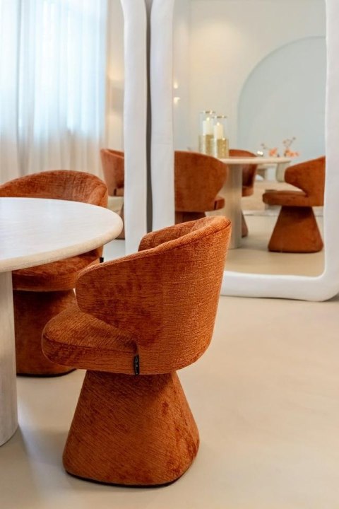 Richmond Interiors RICHMOND krzesło GATSBI pomarańczowe