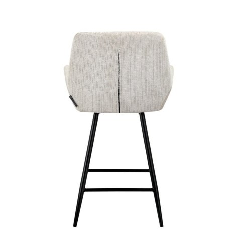 Richmond Interiors RICHMOND krzesło barowe LINSEY obrotowe jasnobeżowe