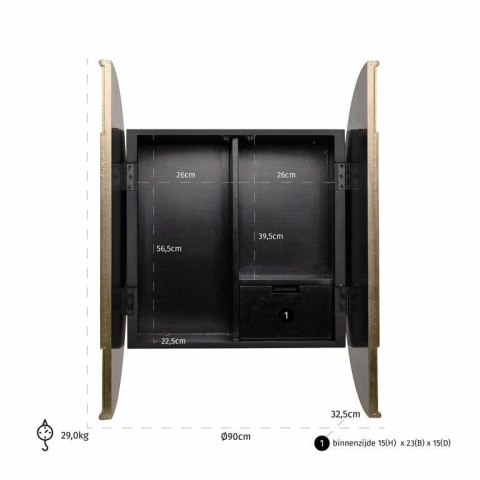 Richmond Interiors RICHMOND szafka ścienna BOWIE