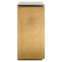 Richmond Interiors RICHMOND komoda FINSBURY 101 cm - mosiądz, szkło, marmur, MDF
