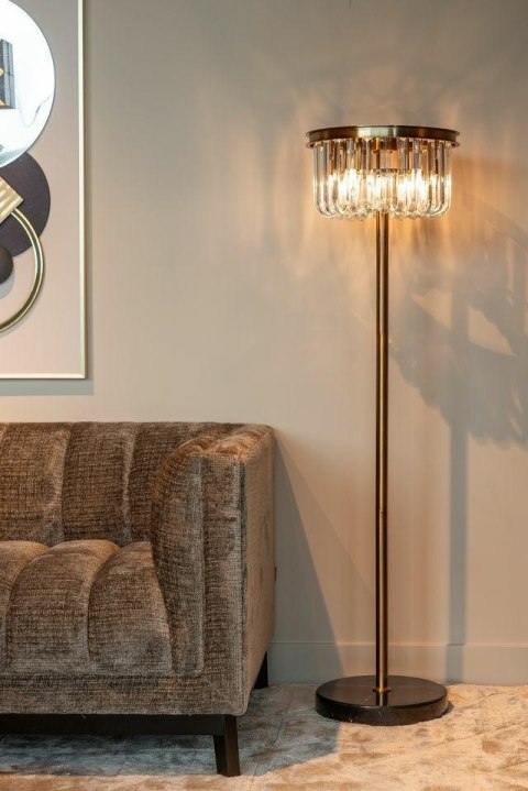 Richmond Interiors RICHMOND lampa podłogowa DAGMAR brązowa