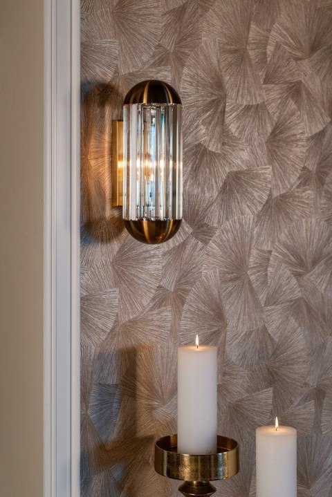 Richmond Interiors RICHMOND lampa ścienna ANJA brązowa