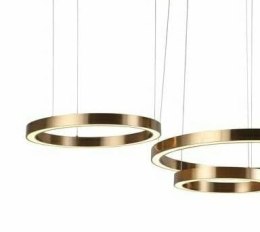 Richmond Interiors RICHMOND lampa wisząca LILOU szczotkowane złoto