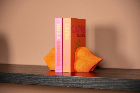 Richmond Interiors RICHMOND podpórka do książek LIPS pomarańczowa