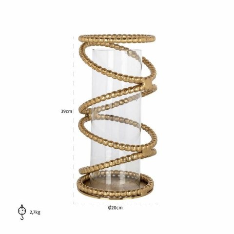 Richmond Interiors RICHMOND świecznik JADEN L szczotkowane złoto