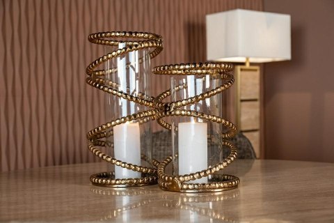 Richmond Interiors RICHMOND świecznik JADEN S szczotkowane złoto