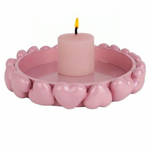 Richmond Interiors RICHMOND taca dekoracyjna SUZIE HEARTS różowa