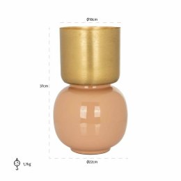 Richmond Interiors RICHMOND wazon CALLA szczotkowane złoto