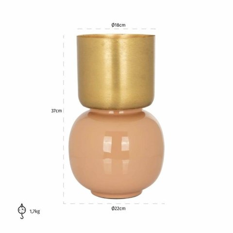 Richmond Interiors RICHMOND wazon CALLA szczotkowane złoto