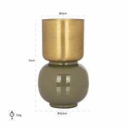 Richmond Interiors RICHMOND wazon CLOVER szczotkowane złoto