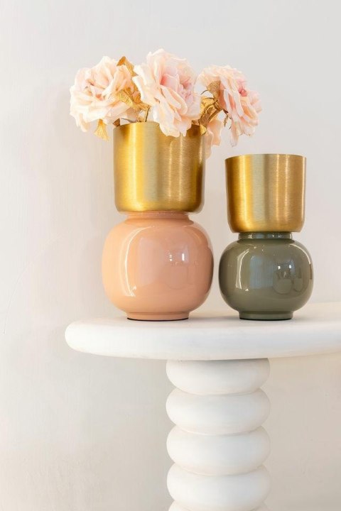 Richmond Interiors RICHMOND wazon CLOVER szczotkowane złoto