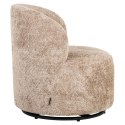 Richmond Interiors RICHMOND fotel dziecięcy JACKIE ciemny beż - funkcja obrotowa