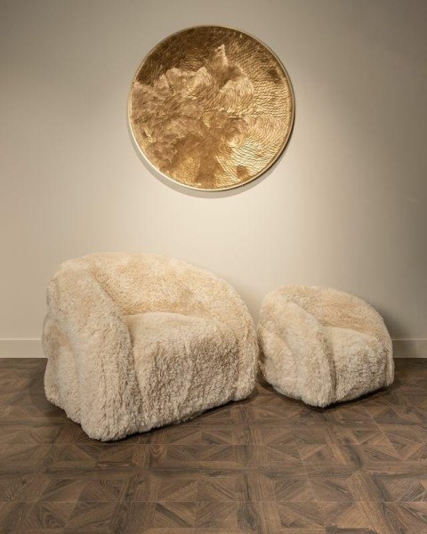 Richmond Interiors RICHMOND fotel dziecięcy LENNY beżowy - funkcja obrotowa