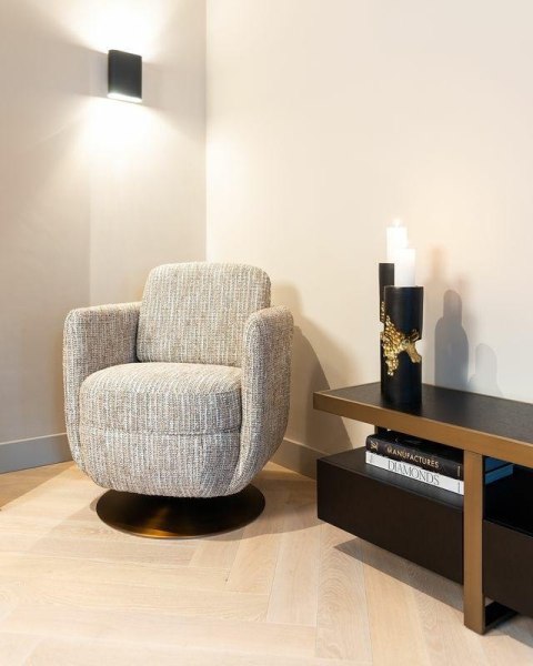 Richmond Interiors RICHMOND fotel obrotowy TURNER COCO beżowy