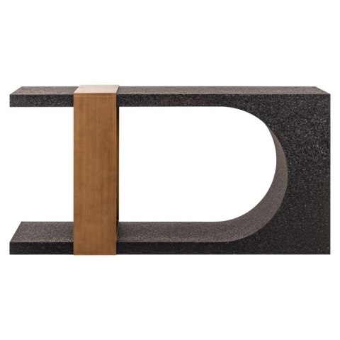 Richmond Interiors RICHMOND konsola BAZEL czarno-złota