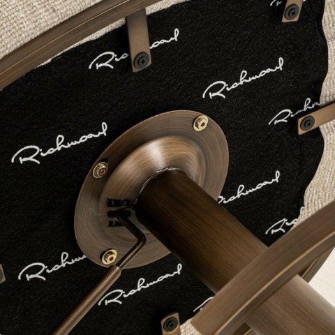 Richmond Interiors RICHMOND krzesło barowe CHEYENNE BISCOTTI obrotowe