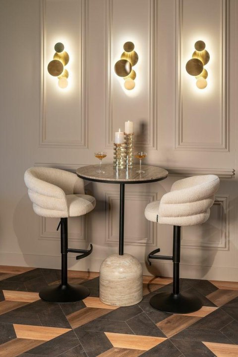 Richmond Interiors RICHMOND krzesło barowe NIKKI obrotowe - trudnopalne