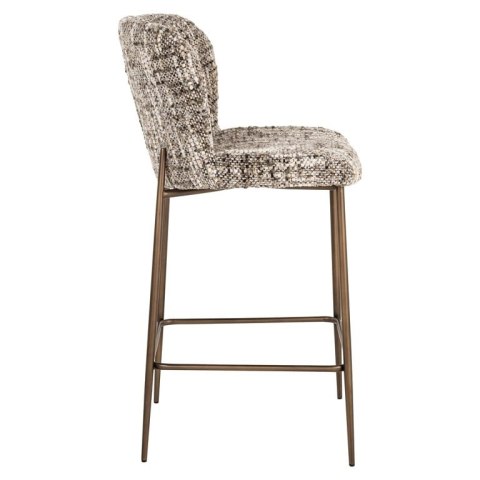 Richmond Interiors RICHMOND krzesło barowe ODARBY brązowe